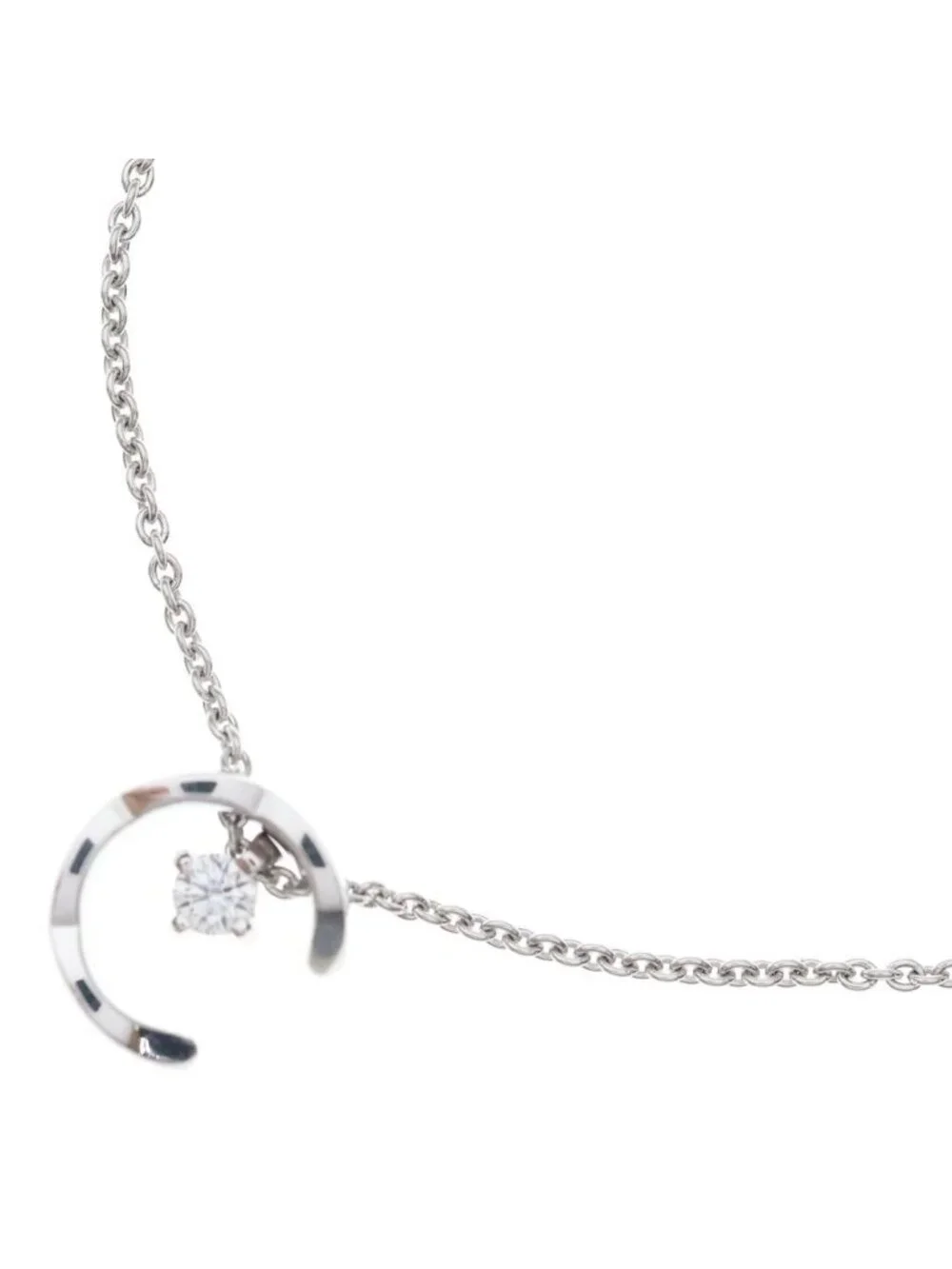 Chanel Coco Crush Collection Necklace 18K White Gold Diamond